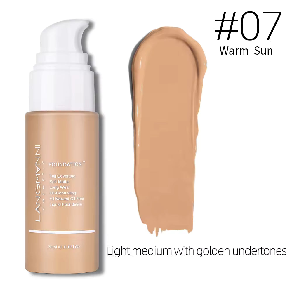 Matte oil control liquid foundation